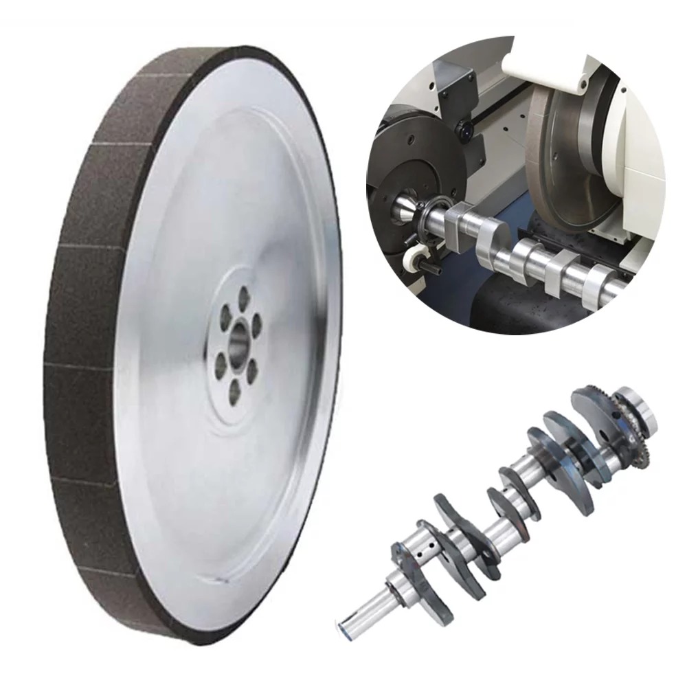 Crankshaft grinding wheel product image for conventional machine-tool grinding route