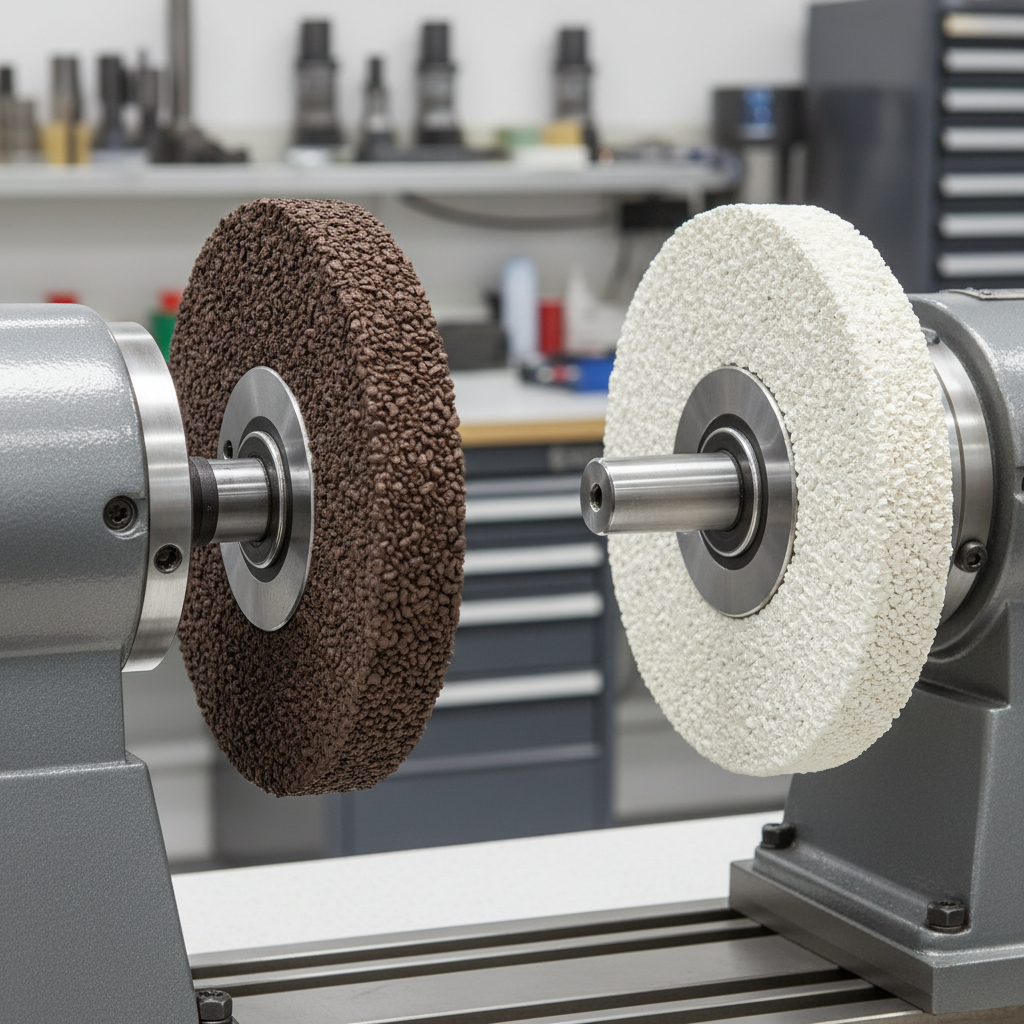 Comparison of brown fused alumina and white fused alumina grinding wheels in industrial application