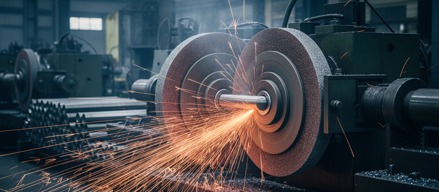 through-feed grinding grinding application